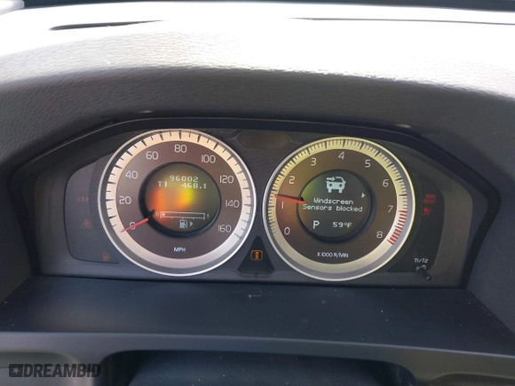 2013 Volvo S60 T5 with VIN YV1612FH5D2221369, listed as a IAAI auction lot 42019723 with 96,002 mi miles. Bid and sale history available at carsss.com. Image 7.
