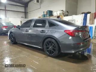 2022 Honda Civic Sedan Sport with VIN 2HGFE2F53NH537282, listed as a Copart auction lot 48748155 with 49,614 mi miles and Salvage Title. Bid and sale history available at carsss.com. Image 2.
