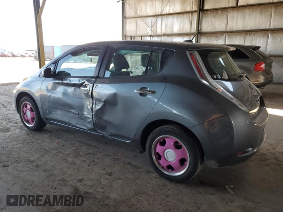 2015 Nissan LEAF SV with VIN 1N4AZ0CP2FC325684, listed as a Copart auction lot 48825085 with 38,342 mi miles and Salvage Title. Bid and sale history available at DreamBid. Image 2.