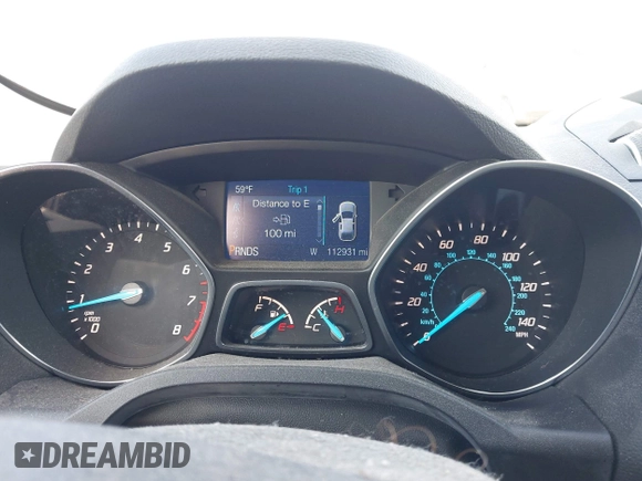 2014 Ford Escape SE with VIN 1FMCU9GX3EUA81161, listed as a IAAI auction lot 41968609 with 112,931 mi miles and . Bid and sale history available at DreamBid. Image 7.