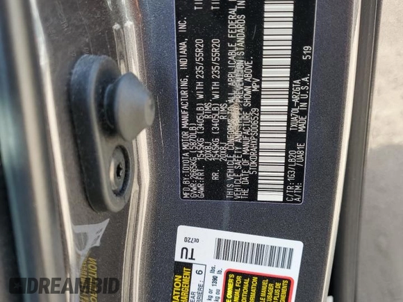 2023 Toyota Highlander L z VIN 5TDKDRAHXPS006529, wystawiony jako Copart lot #52457715 z przebiegiem 31 118 mil mil oraz Szkoda całkowita • Salvage title. Historia ofert i sprzedaży dostępna na DreamBid. Obrazek 13.