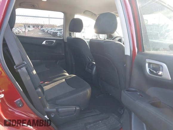 2017 Nissan Pathfinder SL with VIN 5N1DR2MM1HC695630, listed as a IAAI auction lot 41853343 with 91,791 mi miles. Bid and sale history available at carsss.com. Image 8.