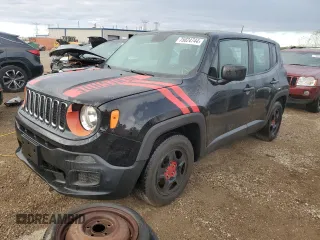 2017 Jeep Renegade Sport z VIN ZACCJAAB5HPE53049, wystawiony jako Copart lot #75024744 z przebiegiem 102 118 mil mil oraz Szkoda całkowita • Salvage title. Historia ofert i sprzedaży dostępna na DreamBid. Obrazek 1.