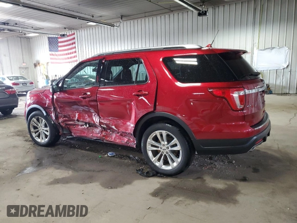 2018 Ford Explorer XLT with VIN 1FM5K8D89JGC24094, listed as a Copart auction lot 53387205 with 72,087 mi miles and Non Repairable. Bid and sale history available at carsss.com. Image 2.