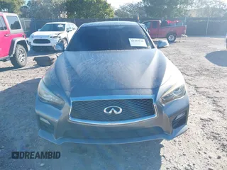 2014 Infiniti Q50 Hybrid Premium with VIN JN1AV7AR6EM700524, listed as a IAAI auction lot 41293930 with 1 mi miles. Bid and sale history available at carsss.com. Image 6.