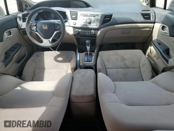 2012 Honda Civic EX with VIN 2HGFB2F80CH514042, listed as a Copart auction lot 54884795 with Not Provided miles and Clean Title. Bid and sale history available at DreamBid. Image 8.