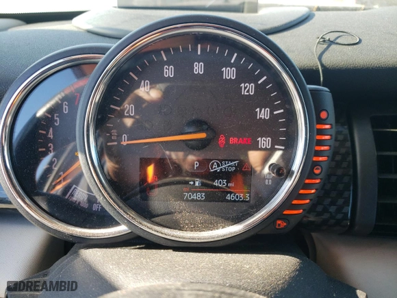 2016 MINI Cooper Hardtop 4 Door S with VIN WMWXU3C5XG2D30948, listed as a Copart auction lot 76173124 with 70,483 mi miles and Salvage Title. Bid and sale history available at carsss.com. Image 9.