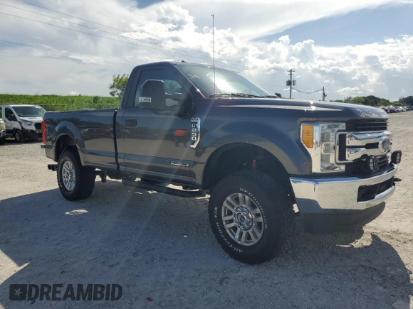 2017 Ford Super Duty F-250 SRW XLT with VIN 1FTBF2BTXHED86449, listed as a Copart auction lot 66594654 with 110,091 mi miles and Salvage Title. Bid and sale history available at carsss.com. Image 4.