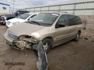 2000 Ford Windstar SEL with VIN 2FMZA5349YBB11183, listed as a Copart auction lot 41635135 with 190,631 mi miles and Salvage Title. Bid and sale history available at carsss.com. Image 1.
