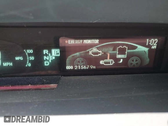 2014 Toyota Prius Four with VIN JTDKN3DU4E0374966, listed as a Copart auction lot 57204265 with 215,679 mi miles and Clean Title. Bid and sale history available at DreamBid. Image 9.