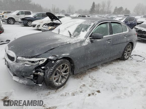2022 BMW 3 Series 330i xDrive with VIN 3MW5R7J09N8C29550, listed as a Copart auction lot 85850194 with 0 mi miles and Clean Title. Bid and sale history available at carsss.com. Image 1.