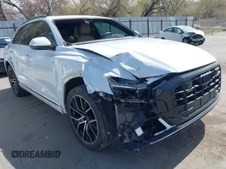 2021 Audi Q8 Prestige z VIN WA1FVAF18MD025027, wystawiony jako IAAI lot #41967700 z przebiegiem 32 992 mil mil oraz . Historia ofert i sprzedaży dostępna na DreamBid. Obrazek 1.