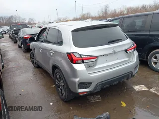 2020 Mitsubishi Outlander Sport ES 2.0 with VIN JA4AP3AU8LU017719, listed as a IAAI auction lot 41674646 with 90,807 mi miles. Bid and sale history available at carsss.com. Image 3.