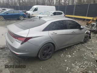 2021 Hyundai Elantra SEL with VIN 5NPLS4AG3MH004840, listed as a Copart auction lot 43558485 with 36,534 mi miles and Salvage Title. Bid and sale history available at carsss.com. Image 3.