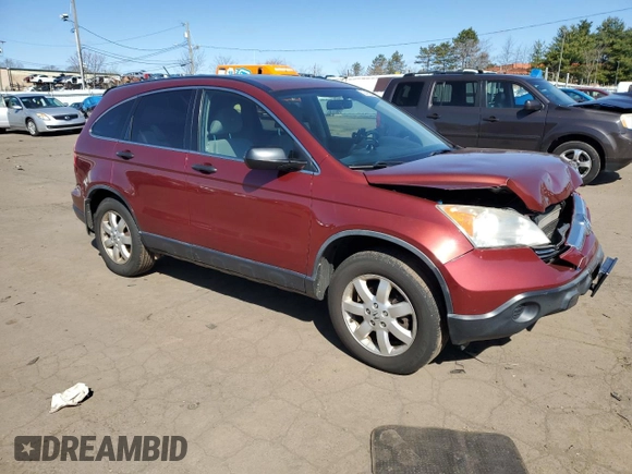 2009 Honda CR-V EX with VIN JHLRE48509C022482, listed as a Copart auction lot 52492245 with 218,697 mi miles and Salvage Title. Bid and sale history available at carsss.com. Image 4.