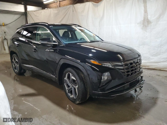 2022 Hyundai Tucson Hybrid Limited with VIN KM8JECA16NU033997, listed as a Copart auction lot 48139835 with 0 mi miles and Salvage Title. Bid and sale history available at carsss.com. Image 4.