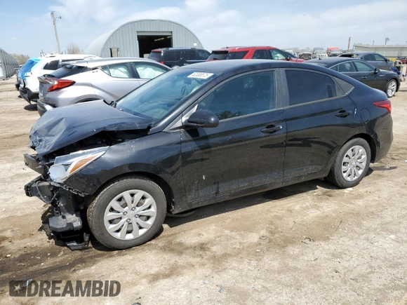 2019 Hyundai Accent SE with VIN 3KPC24A33KE084882, listed as a Copart auction lot 52308575 with 61,875 mi miles and Salvage Title. Bid and sale history available at carsss.com. Image 1.