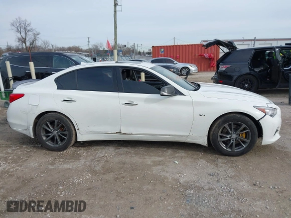 2017 Infiniti Q50 Premium with VIN JN1EV7AR1HM841541, listed as a IAAI auction lot 41876174 with 64,552 mi miles and . Bid and sale history available at carsss.com. Image 13.