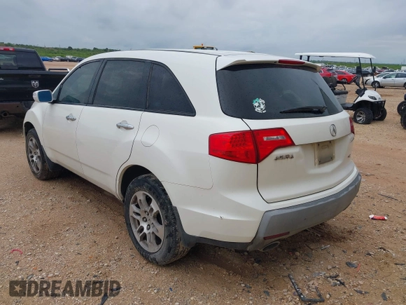 2007 Acura MDX with VIN 2HNYD282X7H512437, listed as a IAAI auction lot 42172436 with 445,273 mi miles. Bid and sale history available at carsss.com. Image 3.