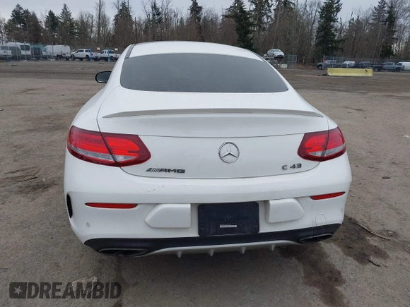 2017 Mercedes-Benz C 43 AMG with VIN WDDWJ6EB5HF489885, listed as a IAAI auction lot 41622994 with 77,547 mi miles and . Bid and sale history available at carsss.com. Image 16.