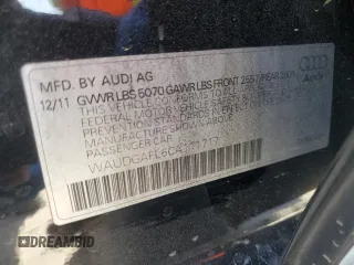 2012 Audi S4 Premium Plus z VIN WAUDGAFL6CA111717, wystawiony jako Copart lot #49902045 z przebiegiem 109 881 mil mil oraz Szkoda całkowita • Salvage title. Historia ofert i sprzedaży dostępna na DreamBid. Obrazek 12.
