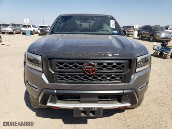 2022 Nissan Frontier PRO-X with VIN 1N6ED1EJ4NN687038, listed as a Copart auction lot 74777834 with 2,180 mi miles and Salvage Title. Bid and sale history available at carsss.com. Image 5.