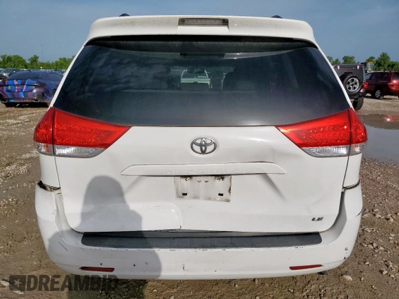 2014 Toyota Sienna LE AAS with VIN 5TDKK3DC0ES433847, listed as a Copart auction lot 63260025 with 160,130 mi miles and Salvage title. Bid and sale history available at DreamBid. Image 6.