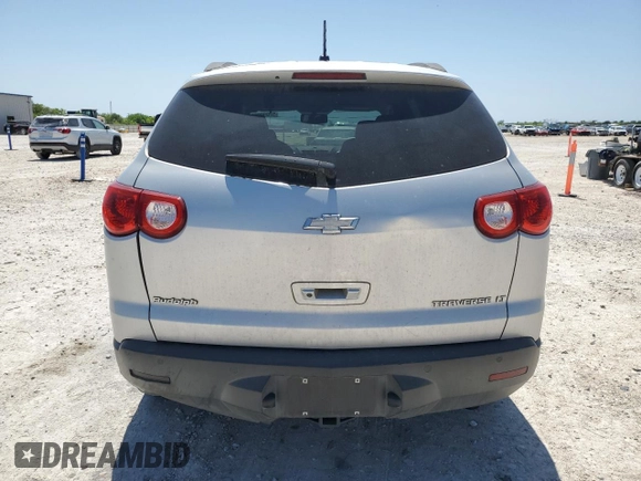 2012 Chevrolet Traverse 1LT with VIN 1GNKRGED5CJ195280, listed as a Copart auction lot 52090865 with 209,823 mi miles and Salvage Title. Bid and sale history available at DreamBid. Image 6.