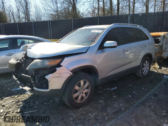 2012 Kia Sorento LX with VIN 5XYKT3A6XCG206980, listed as a Copart auction lot 46471145 with 137,667 mi miles and Salvage Title. Bid and sale history available at DreamBid. Image 1.
