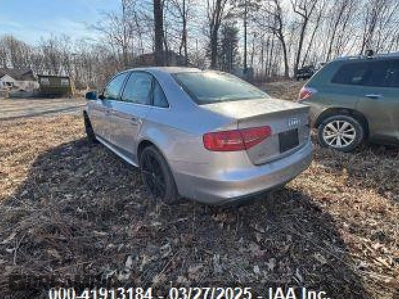 2015 Audi A4 Premium with VIN WAUBFAFL2FN005997, listed as a IAAI auction lot 41913184 with 108,438 mi miles. Bid and sale history available at carsss.com. Image 3.