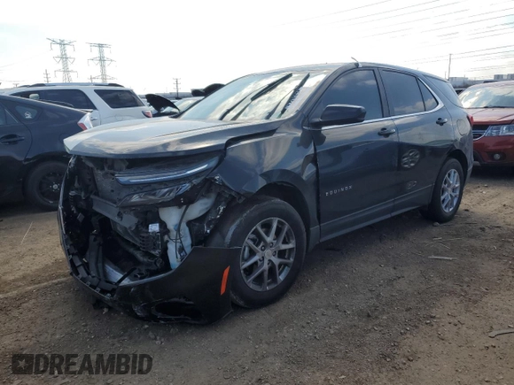2023 Chevrolet Equinox LT z VIN 3GNAXUEG5PL127893, wystawiony jako Copart lot #52309675 z przebiegiem 86 848 mil mil oraz Szkoda całkowita • Salvage title. Historia ofert i sprzedaży dostępna na DreamBid. Obrazek 1.