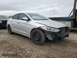 2017 Hyundai Elantra SE with VIN KMHD74LF6HU092333, listed as a Copart auction lot 49990555 with 145,009 mi miles and Salvage Title. Bid and sale history available at carsss.com. Image 4.