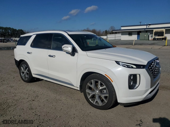 2022 Hyundai Palisade Limited with VIN KM8R5DHE6NU464177, listed as a Copart auction lot 86793654 with 56,714 mi miles and Salvage Title. Bid and sale history available at carsss.com. Image 4.