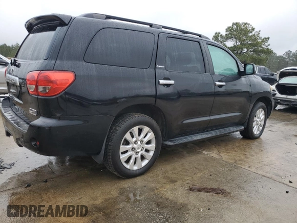 2008 Toyota Sequoia Platinum with VIN 5TDBY67A78S009399, listed as a Copart auction lot 46290695 with 137,569 mi miles and Clean Title. Bid and sale history available at carsss.com. Image 3.