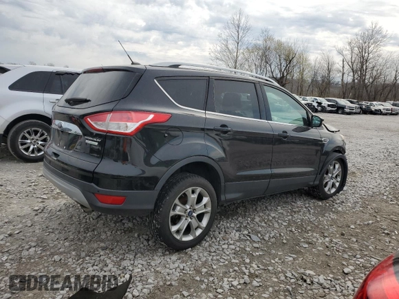 2014 Ford Escape Titanium with VIN 1FMCU0JX6EUB78701, listed as a Copart auction lot 50612945 with 105,729 mi miles and Salvage Title. Bid and sale history available at carsss.com. Image 3.