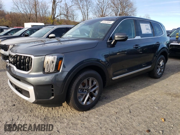 2024 Kia Telluride LX z VIN 5XYP2DGC7RG542557, wystawiony jako Copart lot #82623894 z przebiegiem 86 mil mil oraz Szkoda całkowita • Salvage title. Historia ofert i sprzedaży dostępna na DreamBid. Obrazek 1.