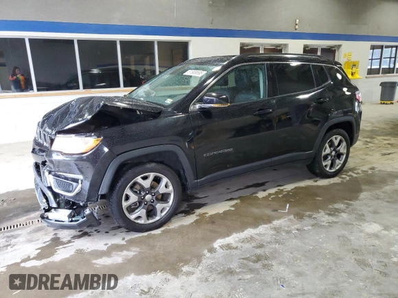 2020 Jeep Compass Limited with VIN 3C4NJCCB3LT152704, listed as a Copart auction lot 51909595 with 152,588 mi miles and Salvage title. Bid and sale history available at DreamBid. Image 1.