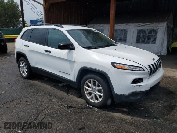 2017 Jeep Cherokee Sport z VIN 1C4PJLAB1HW653104, wystawiony jako Copart lot #58091345 z przebiegiem 106 736 mil mil oraz Szkoda całkowita • Salvage title. Historia ofert i sprzedaży dostępna na DreamBid. Obrazek 4.