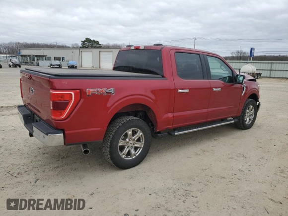 2021 Ford F-150 XL with VIN 1FTFW1E51MKE79591, listed as a Copart auction lot 48353305 with 104,627 mi miles and Salvage Title. Bid and sale history available at carsss.com. Image 3.
