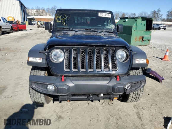 2021 Jeep Gladiator Rubicon with VIN 1C6JJTBG0ML507537, listed as a Copart auction lot 74213254 with 41,445 mi miles and Salvage title. Bid and sale history available at DreamBid. Image 5.