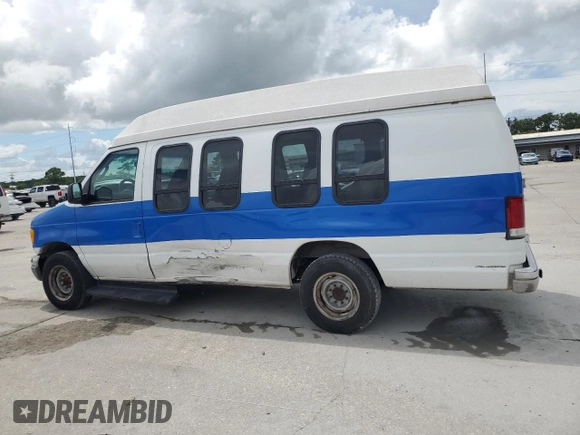2003 Ford Econoline Cargo with VIN 1FDNS24L63HB98083, listed as a Copart auction lot 65953715 with 121,326 mi miles and Salvage title. Bid and sale history available at DreamBid. Image 2.