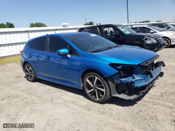 2022 Subaru Impreza Sport with VIN 4S3GTAM62N3714003, listed as a Copart auction lot 52821405 with 0 mi miles and Salvage Title. Bid and sale history available at carsss.com. Image 4.