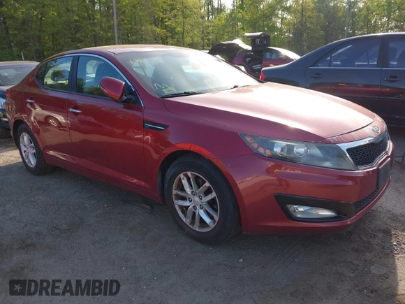 2012 Kia Optima LX with VIN 5XXGM4A76CG027180, listed as a IAAI auction lot 42143209 with 175,028 mi miles and . Bid and sale history available at carsss.com. Image 1.