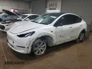 2021 Tesla Model Y Long Range with VIN 5YJYGDEE4MF231016, listed as a Copart auction lot 50908475 with 35,216 mi miles and Salvage Title. Bid and sale history available at DreamBid. Image 1.