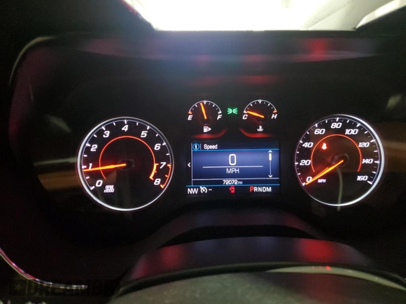 2019 Chevrolet Camaro 2LT with VIN 1G1FD1RS9K0135014, listed as a Copart auction lot 78087724 with 72,072 mi miles and Salvage Title. Bid and sale history available at carsss.com. Image 9.