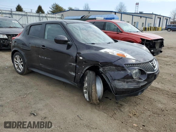2014 Nissan Juke SV with VIN JN8AF5MV8ET483060, listed as a Copart auction lot 47833905 with 635 mi miles and Salvage Title. Bid and sale history available at DreamBid. Image 4.