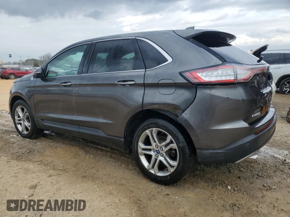 2016 Ford Edge Titanium with VIN 2FMPK3K91GBB13675, listed as a Copart auction lot 44198475 with 129,236 mi miles and Salvage Title. Bid and sale history available at carsss.com. Image 2.