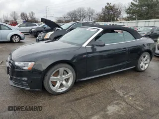 2016 Audi A5 Premium Plus with VIN WAUM2AFH3GN008540, listed as a Copart auction lot 84809544 with 45,768 mi miles and Salvage Title. Bid and sale history available at carsss.com. Image 1.