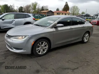 2015 Chrysler 200 Limited with VIN 1C3CCCAB6FN748483, listed as a Copart auction lot 56066135 with 142,359 mi miles and Salvage title. Bid and sale history available at DreamBid. Image 1.
