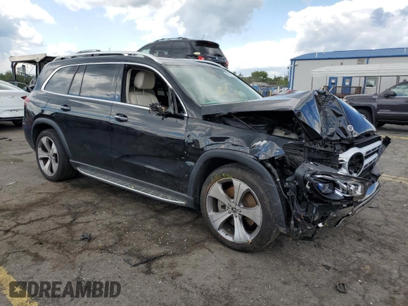 2022 Mercedes-Benz GLS 450 with VIN 4JGFF5KE5NA716162, listed as a Copart auction lot 67067154 with 64,142 mi miles and Salvage Title. Bid and sale history available at DreamBid. Image 4.